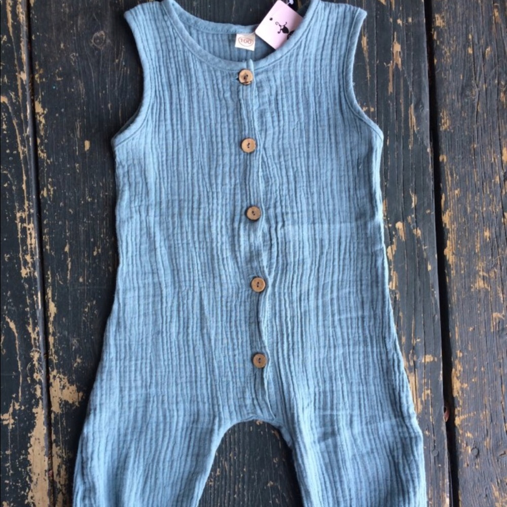 100% cotton  baby jumpsuit